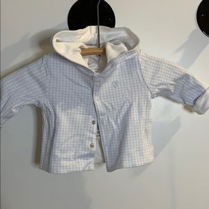 Absorba reversible gingham snap hoodie